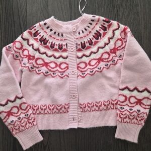 House of Harlow 1960 Pink and Red Patterned Cardigan